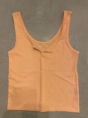 American Eagle Outfitters Peach Ribbed Tank